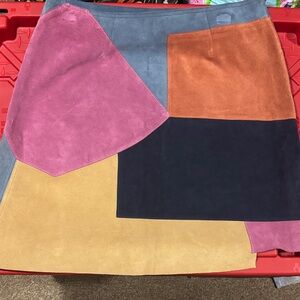 Stylish Asymmetrical Patchwork Skirt